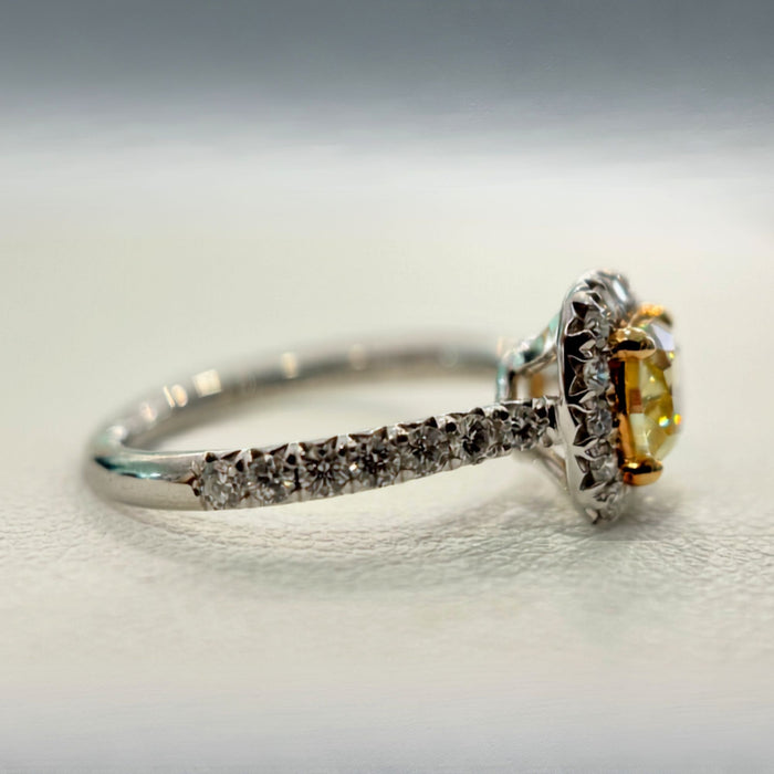 天然 イエローダイヤモンド 1.0ct リング プラチナ | Arte Rouge |NR-1126