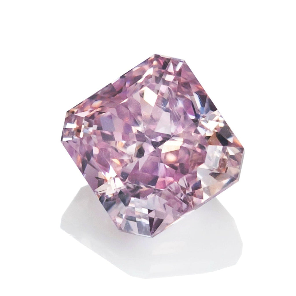 天然 ピンクダイヤモンド スクエアカット 0.37ct |pink diamond|GIA|p8558