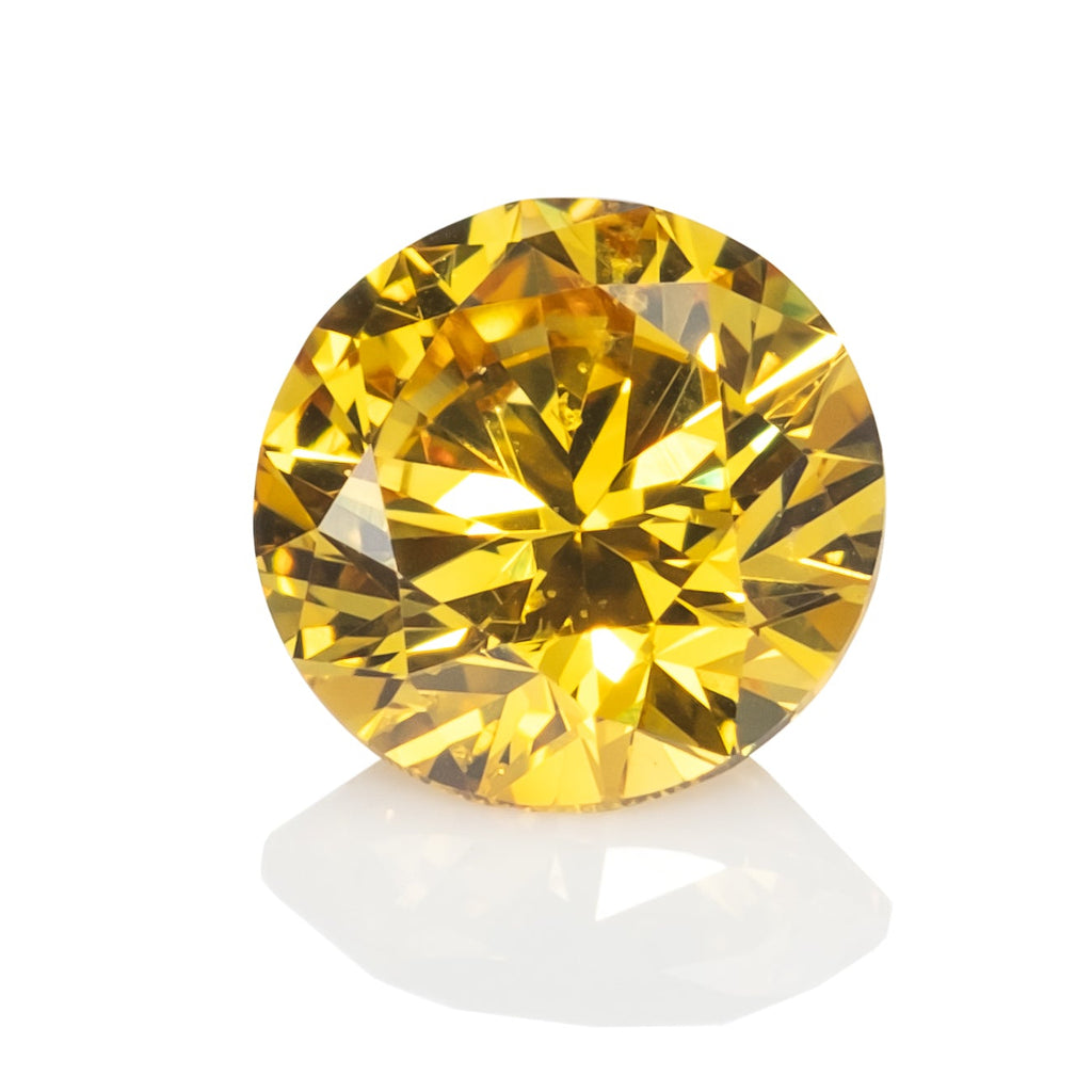 天然 イエローダイヤモンド ラウンド 0.27ct |yellow diamond|GIA|p8677