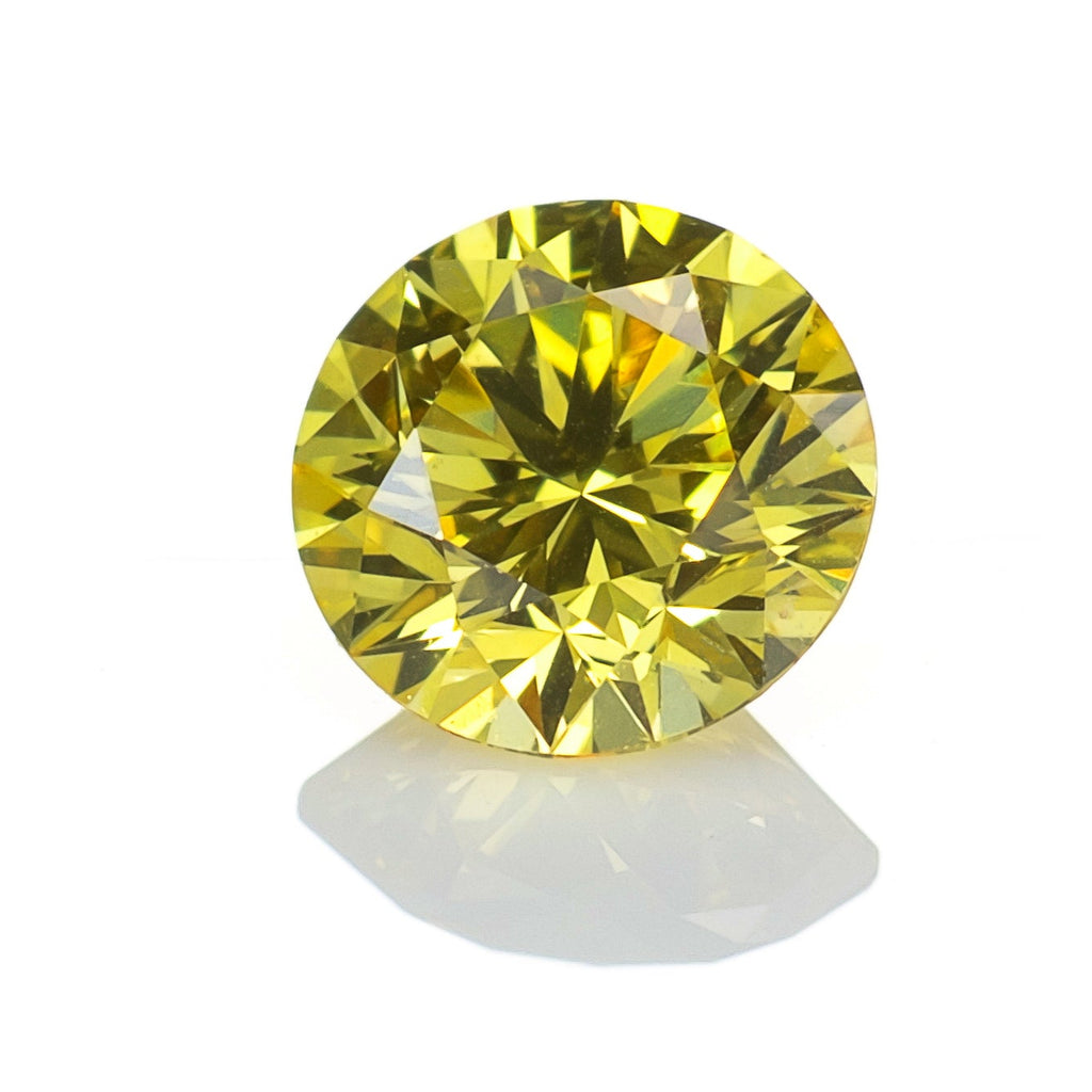 天然 イエローダイヤモンド ラウンド 0.26ct |yellow diamond|GIA|p9012