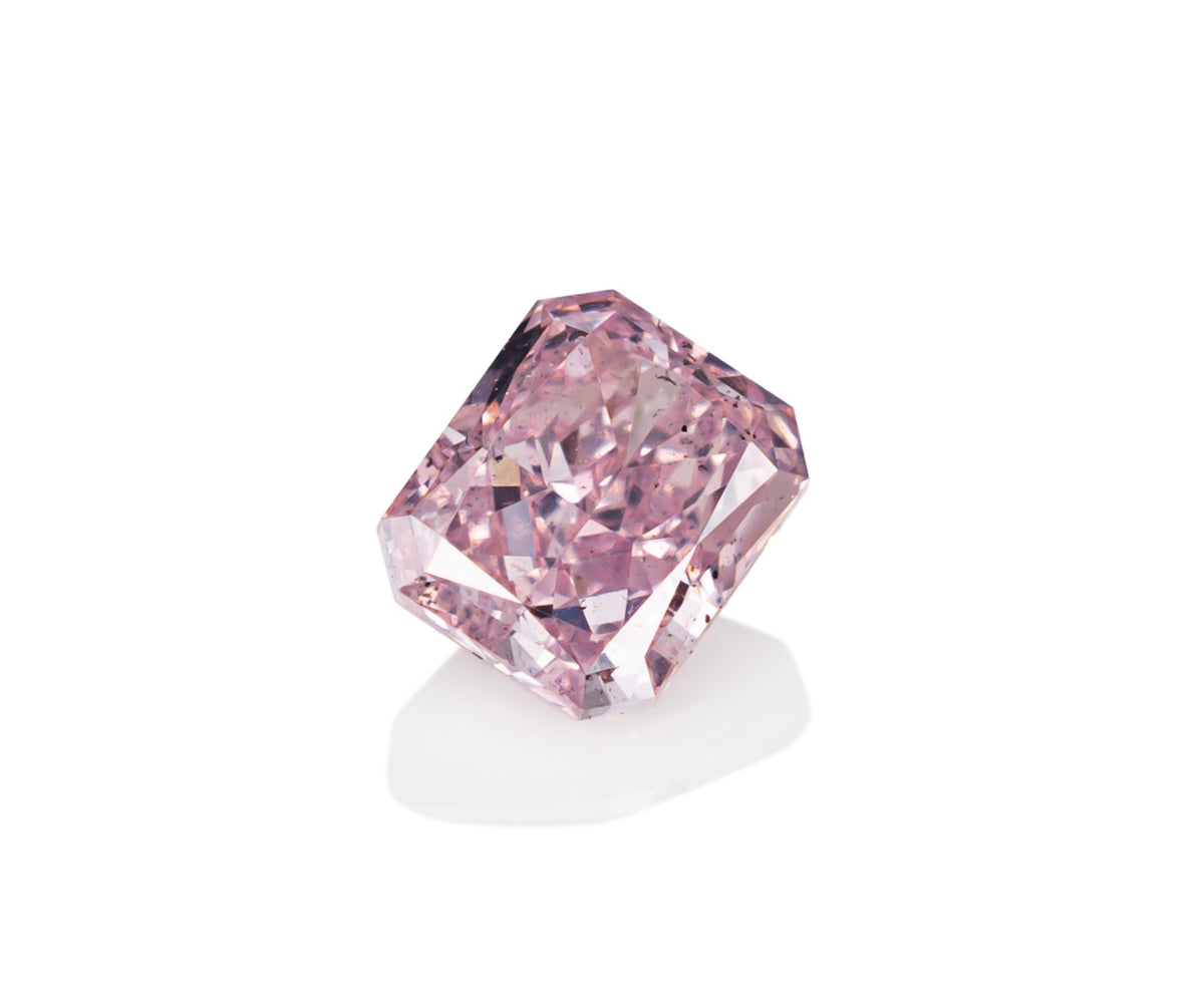 天然ピンクダイヤモンド 0.152ct ファンシーインテンスパープリッシュ