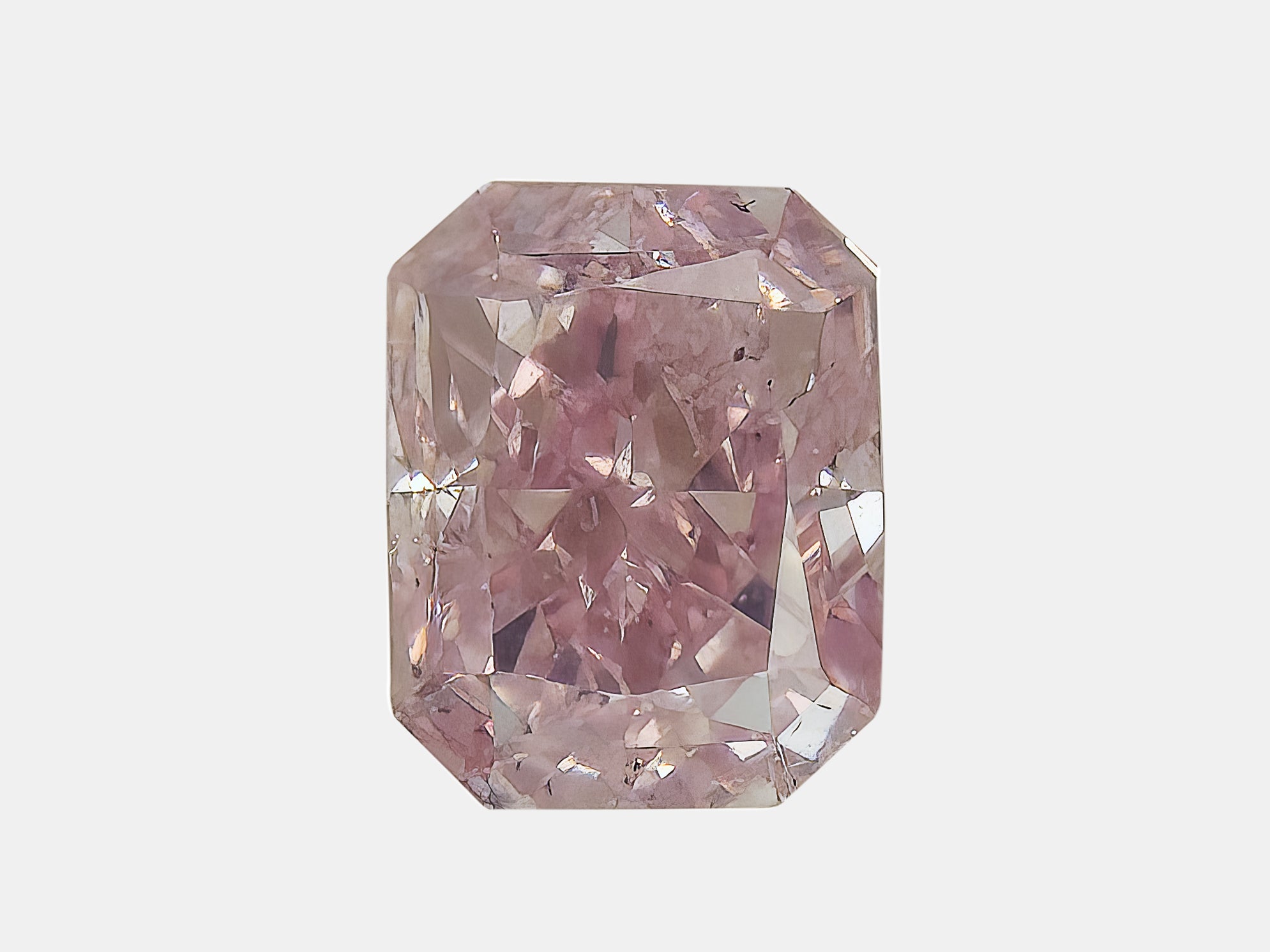 天然ピンクダイヤモンド 0.77ct Fancy Pink レクタンギュラー SI2 GIA