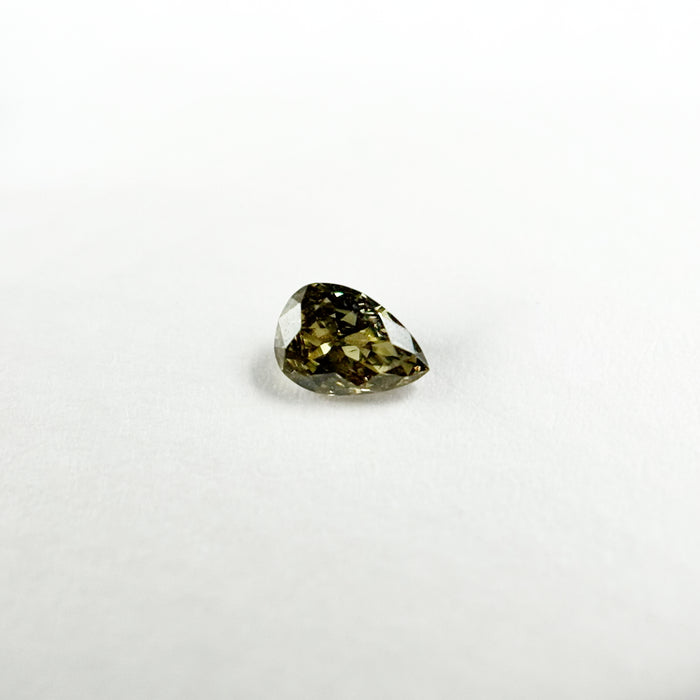 天然 カメレオンダイヤモンド Pear Shape 0.177ct | chameleon diamond | CGL | p7428