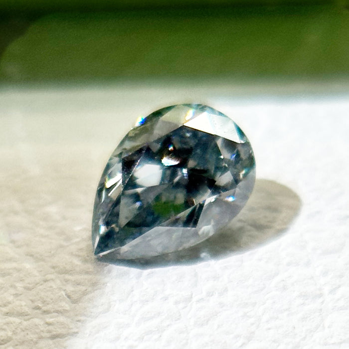 天然 ブルーダイヤモンド ペアシェイプ 0.17ct |blue diamond|CGL|p9035