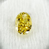 天然 イエローダイヤモンド Oval 0.37ct | yellow diamond | CGL | p9546
