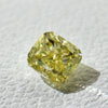 天然 イエローダイヤモンド ラディアント 0.375ct |yellow diamond|CGL|p9626