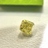 天然 イエローダイヤモンド ラディアント 0.375ct |yellow diamond|CGL|p9626