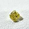 天然 イエローダイヤモンド クッション 0.322ct |yellow diamond|CGL|p9627