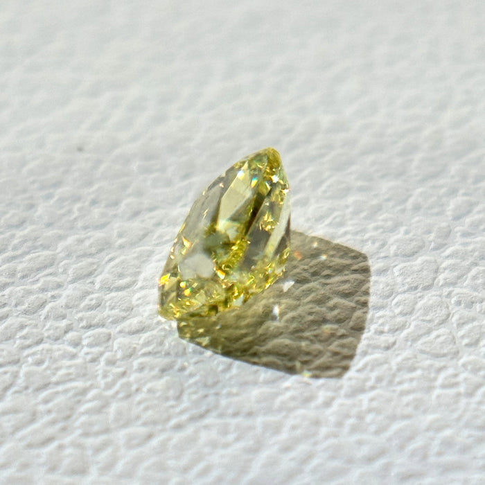 天然 イエローダイヤモンド ラディアント 0.314ct |yellow diamond|CGL|p9725