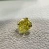 天然 イエローダイヤモンド クッション 0.31ct |yellow diamond|CGL|p9727