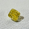 天然 イエローダイヤモンド クッション 0.349ct |yellow diamond|CGL|p9728