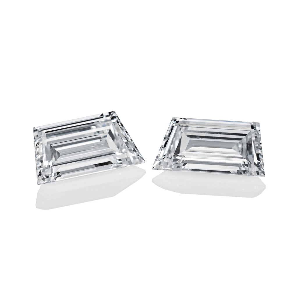 w1707 天然 ダイヤモンド ペア トラピゾイ-diamond Pair Trapezoid / 0.6ct