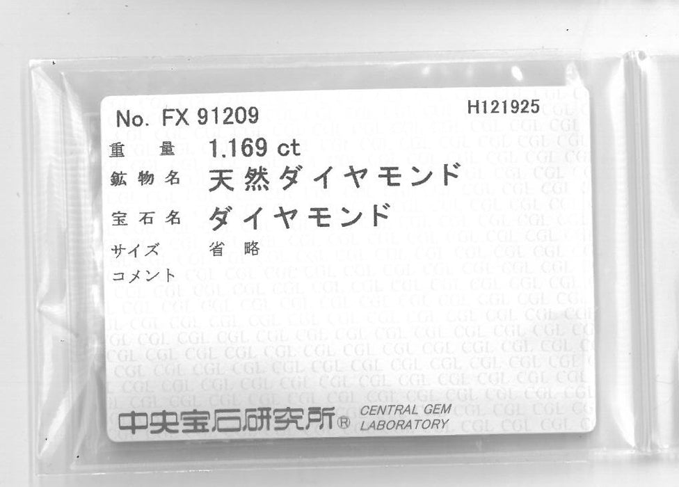 天然ダイヤモンド原石 ソーヤブル 1.169ct |Rough Diamond|w1723-1